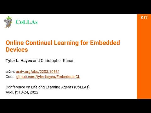 Online Continual Learning for Embedded Devices