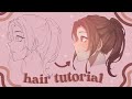 How I Draw And Color Hair Tips Tricks