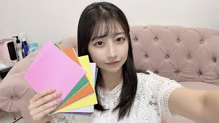 5月を振り返りながら折り紙で遊ぶ