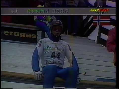 Ski Jumping 1991 at Strbske Pleso: Øyvind Berg Fall