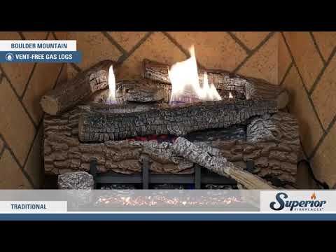 Superior Boulder Mountain Vent Free Gas Logs