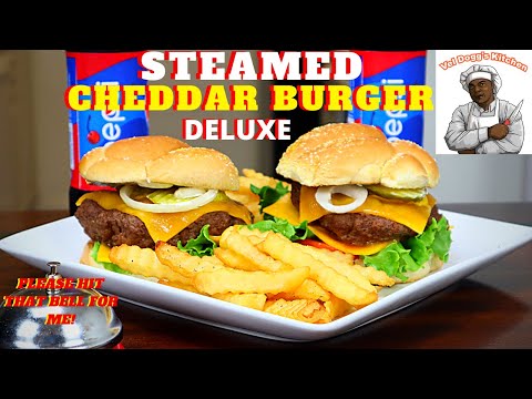 NOT TED'S STEAMED CHEESEBURGERS | HOW TO MAKE STEAMED CHEDDAR BURGER DELUXE YOUTUBE VIDEO RECIPE