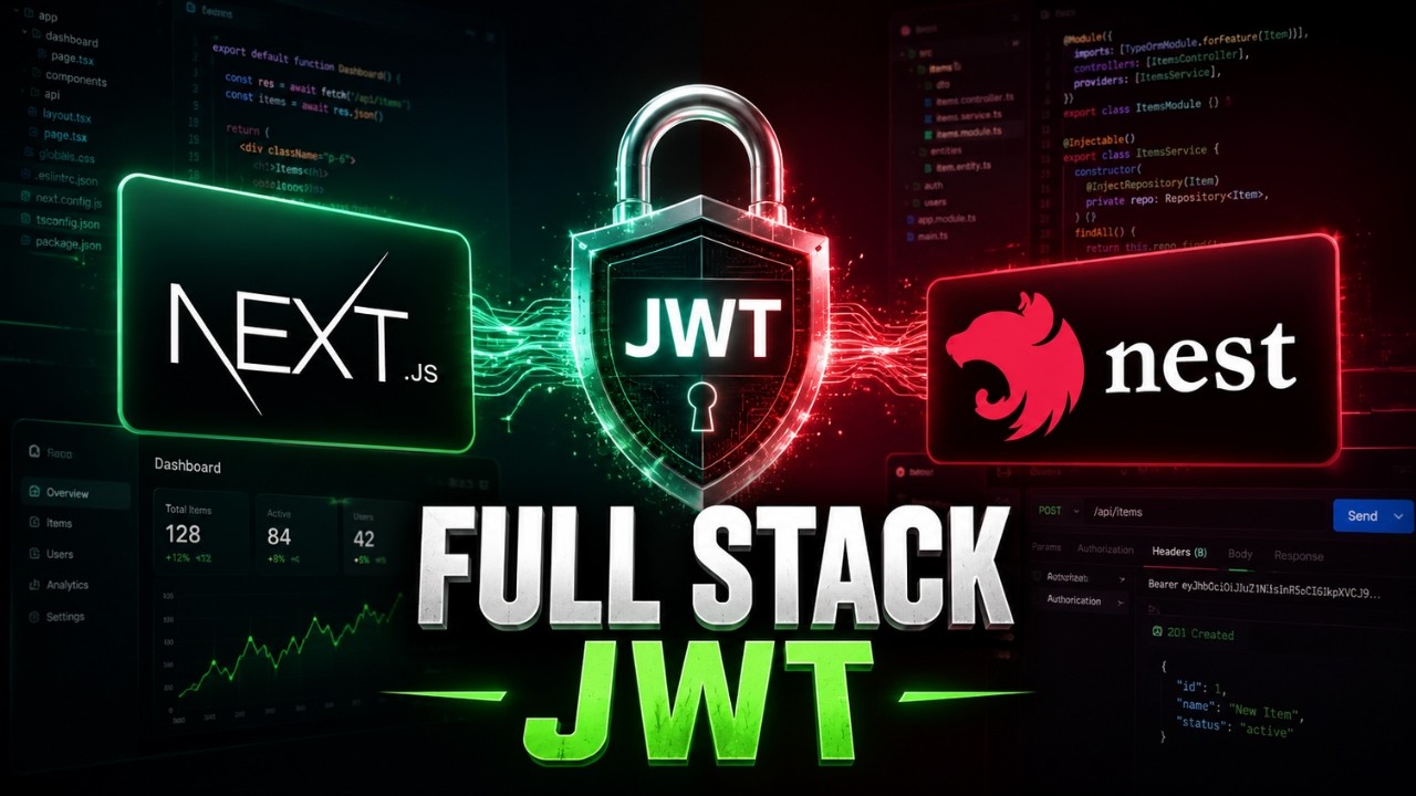 🚀 Next.js + NestJS: Crea un CRUD Full Stack con JWT desde Cero