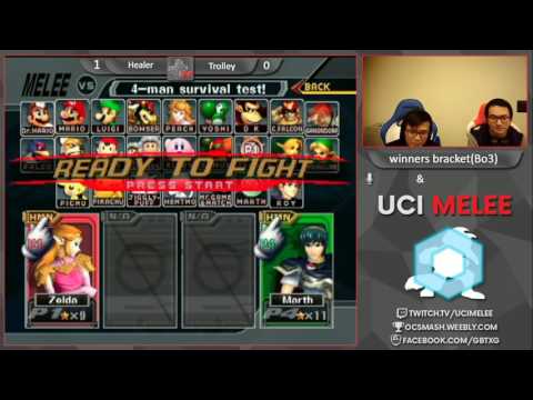 UCI Biweekly 27 Loser's bracket- Trolley(Marth) vs Healer(sheik)
