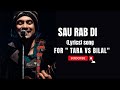 Sau Rab Di (Lyrics) - Tara Vs Bilal / Harshvardhan R, Sonia R / Jubin Nautiyal, Manan B, Purvashi .