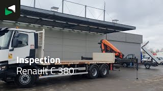 Renault C 380 6X4 Palfinger PK18002-EH C Remote Retarder Euro 6 flatbed truck for sale - Image 4 | Autoline Renault C 380 6X4 Palfinger PK18002-EH C Remote Retarder Euro 6 flatbed truck | Image 4 - Autoline