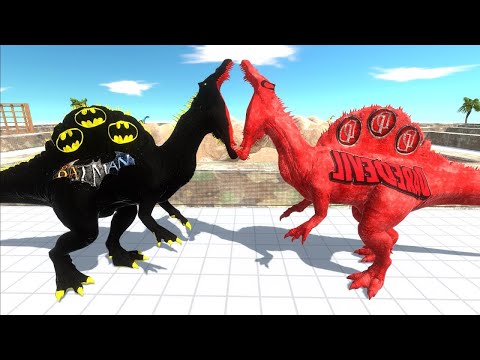 BATMAN SPINOSAURUS DEATH RUN - Animal Revolt Battle Simulator ARBS