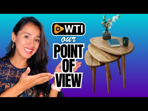 Solid Nesting Table Set of 3- Walnut Mid Century Pebble Tables with Tapered Legs – Wooden Home Furniture in a Retro Style - Walnut - WTI product video review