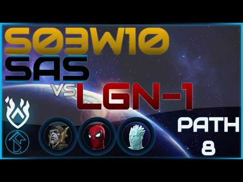 AW S03W10 Path 8 SAS vs LGN-1 | Marvel Contest of Champions
