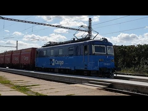 Elektrárna Mělník - Ústí nad Labem vn.n. | ČDC | Loko řady 123 | Ze stanoviště strojvedoucího