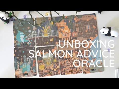 The cards combine into a PHOTOMOSAIC!!! 😱 Unboxing Salmon Advice Oracle Vol. 3 & 4 🐟