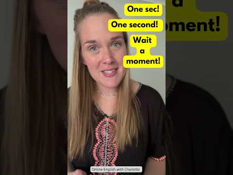 10 طرق مختلفة لتقول wait a minute