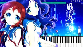 Nagi no Asukara OP2 - ebb and flow | Piano Tutorial ~ Hermits99x Edition, 凪のあすから 【ピアノ】