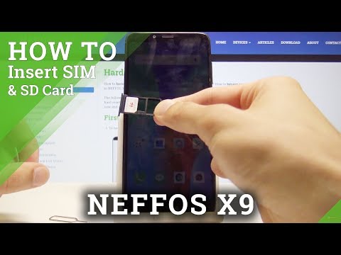 How to Insert SIM & SD Card in Neffos X9 - Install Micro SD Card and Nano SIM