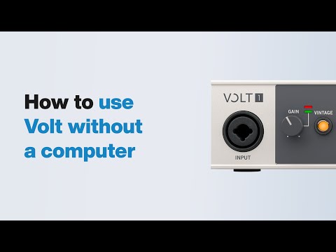 UA Support: How to use Volt Without a Computer