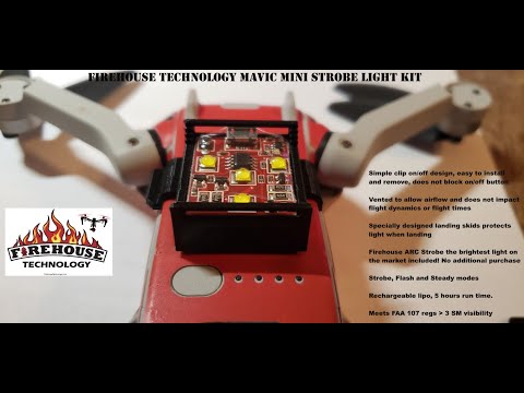 DJI Mavic Mini Bottom Strobe Light by Firehouse Technology