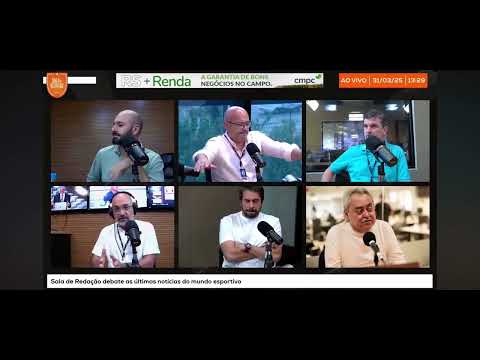 Briga e Treta no Sala de Redação..Leo Oliveira Diogo Olivier e Luciano Potter.Futebol Inter Flamengo