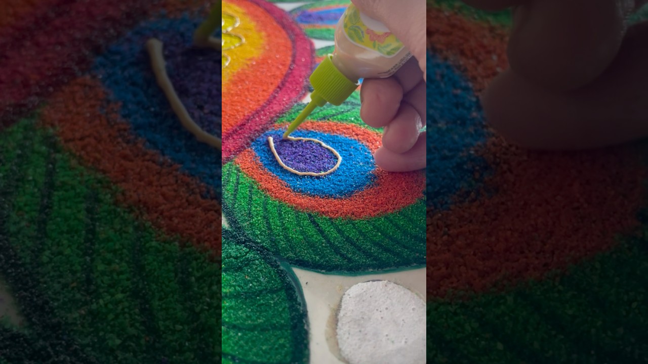 Inspirational Peacock Rangoli