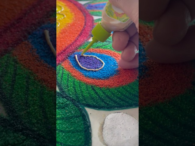 Rangoli competition design big peacock by ganesh vedhapathak - video 2