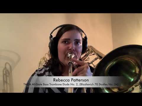 TMEA All State Bass Trombone Etude 2, 2020-2021