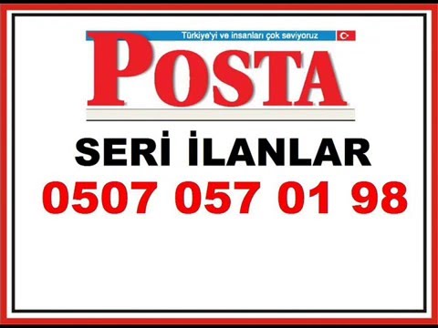www.posta.com.tr Seri İlanlar