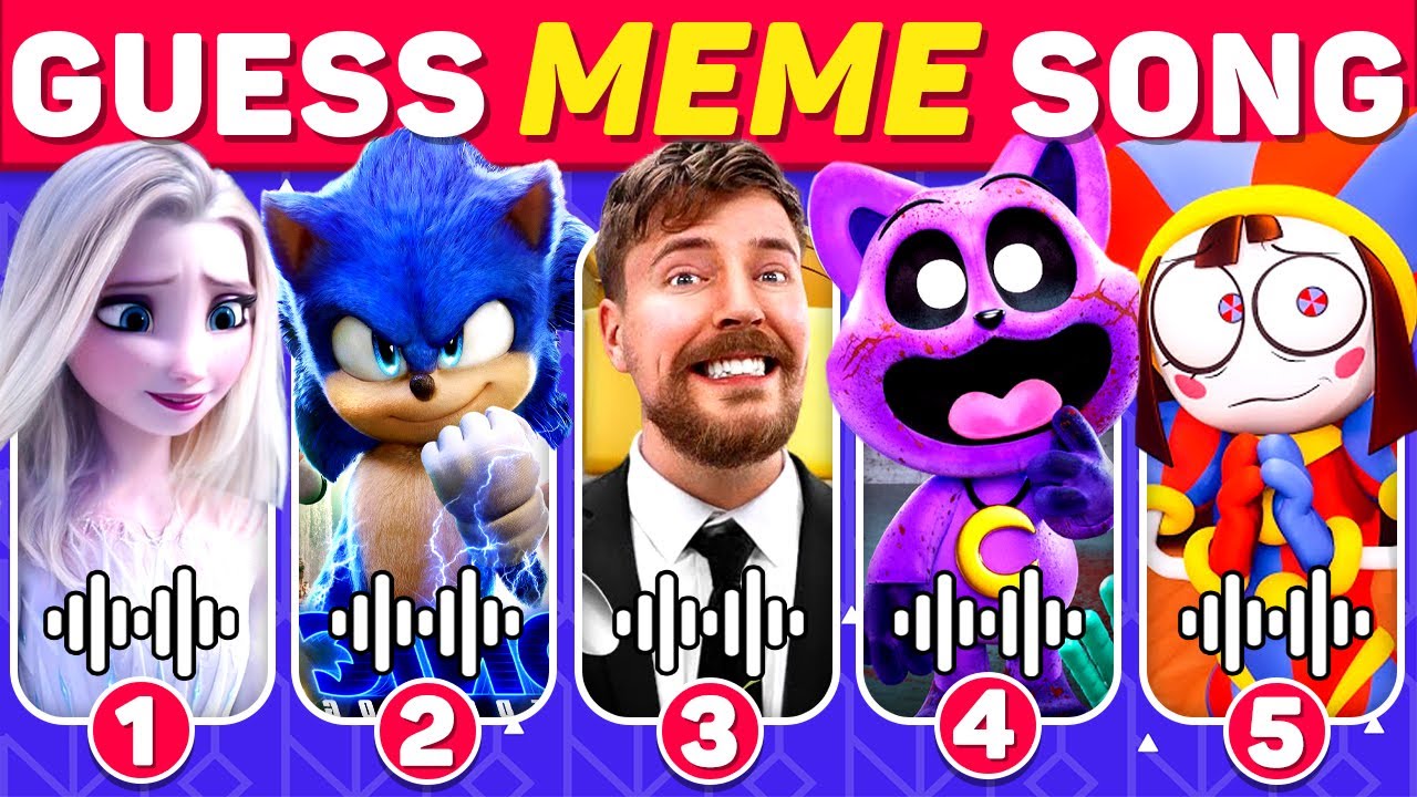 Guess The Meme & Who Is Singing 🔥🎤🎶 Salish Matter, Lay Lay, Pomni, Wednesday, MrBeast, King Ferran