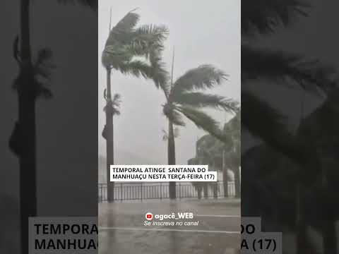 Forte temporal atinge Santana do Manhuaçu #shoets #zonadamatamineira #notícias