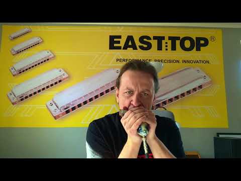 Демонстрация звучания губной гармошки Easttop PR010