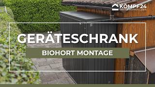 Montageanleitung | GERÄTESCHRANK von Biohort | Platzsparender Stauraum im Garten