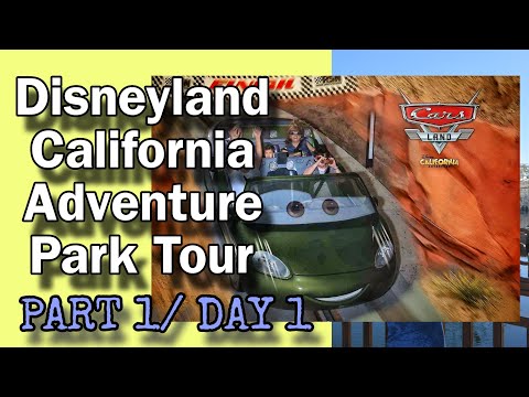DISNEYLAND CALIFORNIA ADVENTURE PARK WALKING TOUR | First Leg of our 3- Day Tour