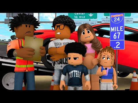 OUR FAMILY CAR BROKE DOWN ON THE HIGHWAY *BRAND New CAR* Roblox Bloxburg Roleplay