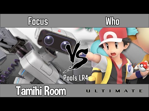 Tamihi Room - Focus (ROB) Vs. Who (Pokemon Trainer) - Pools LR4 - Smash Ultimate
