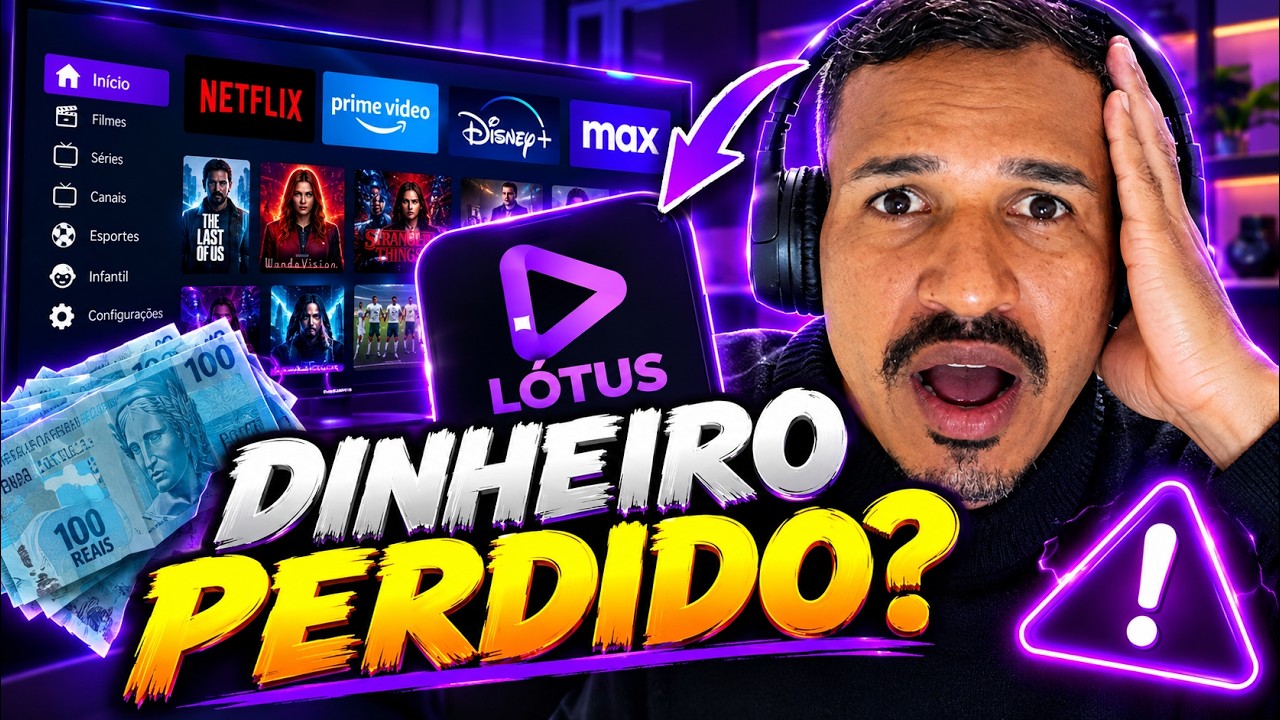 COMPREI JOGUEI DINHEIRO FORA? LOTUS IPTV - COMO FUNCIONA? COMO É VALE A PENA?