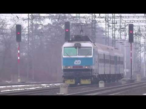 ČD 151.012 - Průjezd vlaku R 607 Bílina - Bohušovice n.O., 31.1.2014