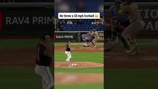 A 33 MPH fastball 😳 #shorts