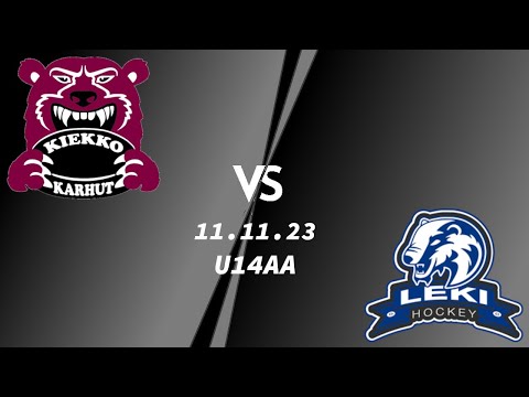 11.11.23 Kiekko-Karhut - LeKi Sininen, U14AA