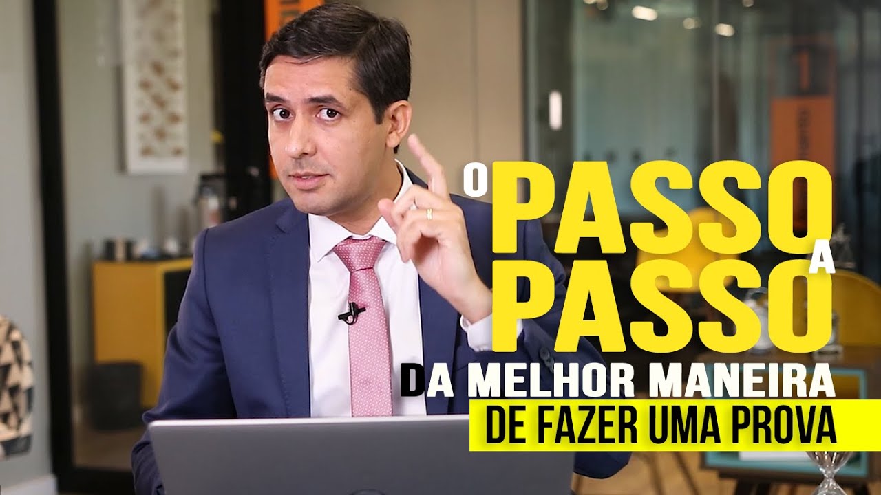 O passo a passo da melhor maneira de fazer prova