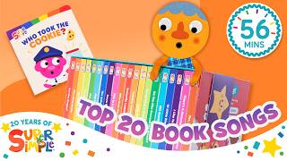 Top 20 Book Songs 📚 | Super Simple’s 20th Anniversary! | Let's Read!