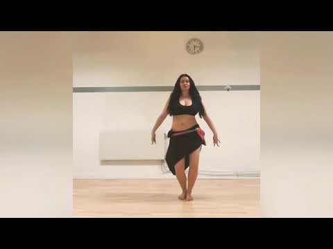 Trumsolo orientalisk dans - improviserar lite innan eleverna kommer - Belly dance drum solo Selina