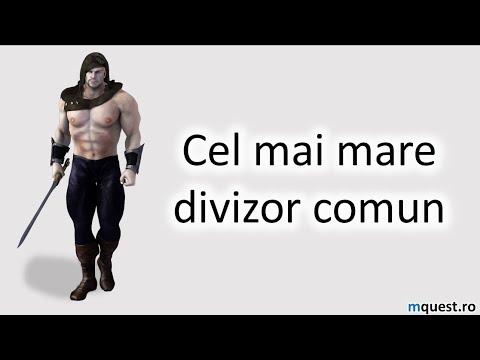 Cel mai mare divizor comun, clasa a V-a