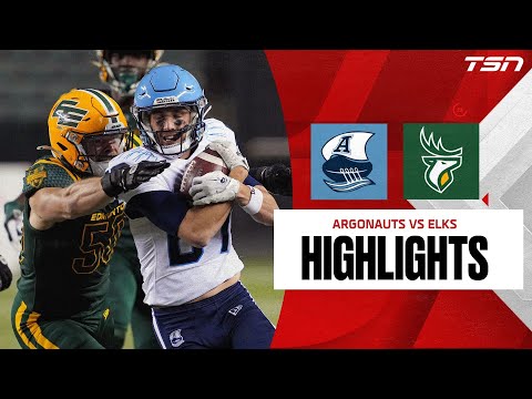 CFL WEEK 21: Toronto Argonauts vs. Edmonton Elks FULL HIGHLIGHTS