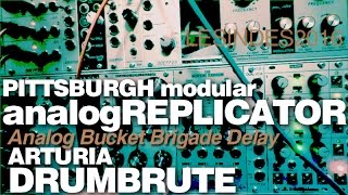 Video thumbnail for PITTSBURGH DELAY ANALOG REPLICATOR on ARTURIA DRUMBRUTE by LESINDES
