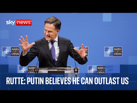 NATO secretary general says Putin 'believes he can outlast us' after foreign ministers meeting