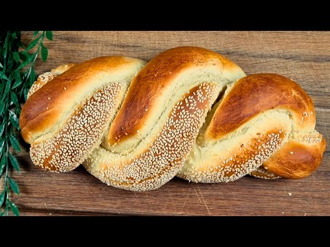 4-Strip Braided Brioche with a Sesame Seed Crust — Foolproof Dough Technique