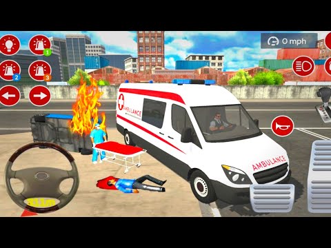 Ambulance Simulator 2021-#1 New Cars Driving Games-#robotambulance |Rescue Games | Ambulance Game