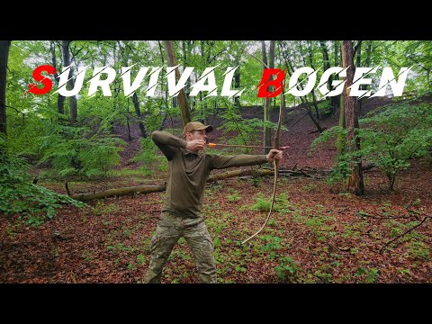Survival Bogen selber bauen | Test in frischem und getrockneten Zustand | Tutorial Bogenbau