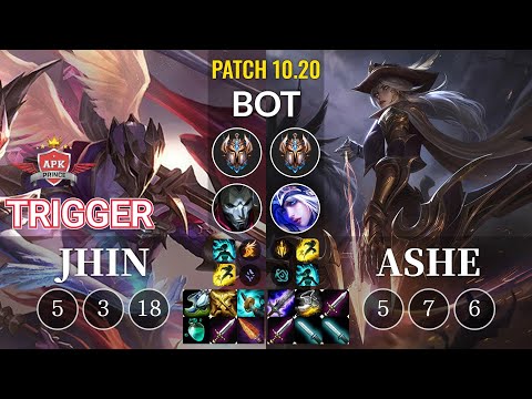 APK Trigger Jhin vs Ashe Bot - KR Patch 10.20