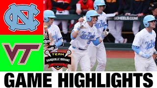 #15 North Carolina vs Virginia Tech Highlights | NCAA Baseball Highlights | 2024 College Baseball