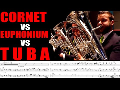 BATTLE OF TRIPLETS!!! Cornet VS Euphonium VS Tuba. WHO HAS THE FASTEST FINGERS???