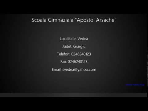 Scoala Gimnaziala "Apostol Arsache" Vedea